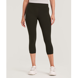 Legging court à taille haute avec poches pour femmes, Live-in Confort, Shambhala Front_Flat