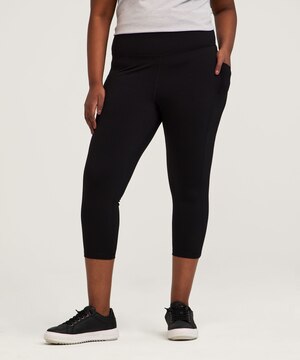 Legging court à taille haute avec poches pour femmes, Live-in Confort, Shambhala