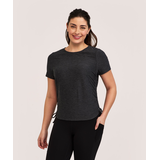 T-shirt à manches courtes à fronces latérales pour femmes, Shambhala Front_Angled_Left