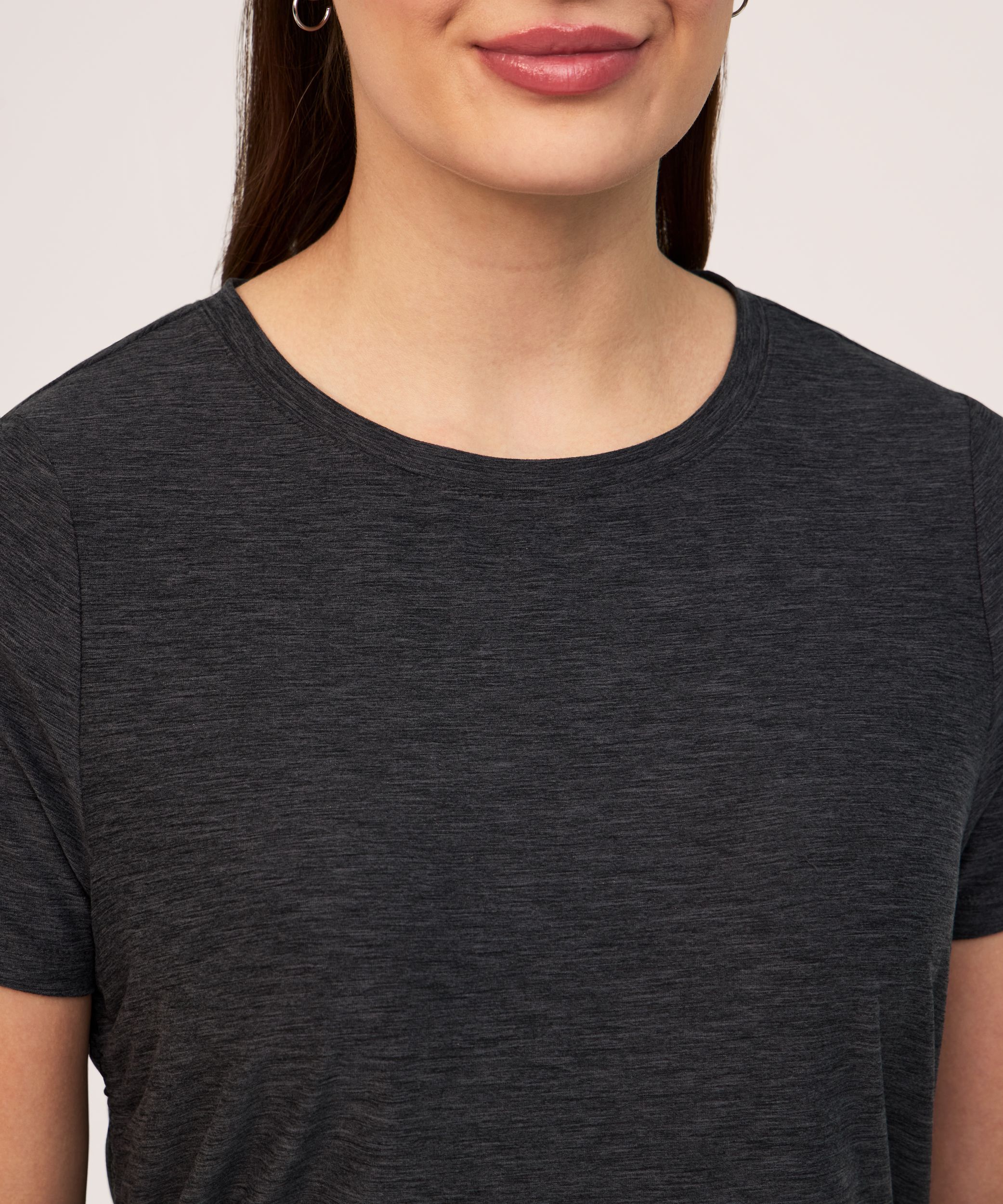 Shambhala Women's Short Sleeve Ruched Side T Shirt