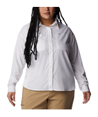 Chemise Columbia PFG Femme - 2XL - Blanche - Manches Longues - Pêche