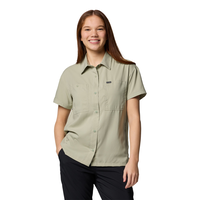 Chemise tout usage à manches courtes avec protection Omni-Shade pour femmes, Silver Ridge, Columbia Front_Flat