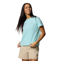 T-shirt à manches courtes avec Omni-Shade pour femmes, Sun Trek, Columbia Front_Angled_Left
