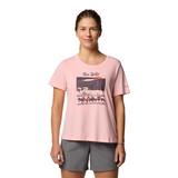 T-shirt à encolure échancrée avec graphique pour femmes, Ruby Springs, Columbia Front_Flat