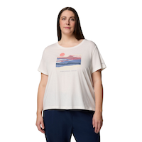 T-shirt à encolure échancrée avec graphique pour femmes, Ruby Springs, Columbia Front_Flat