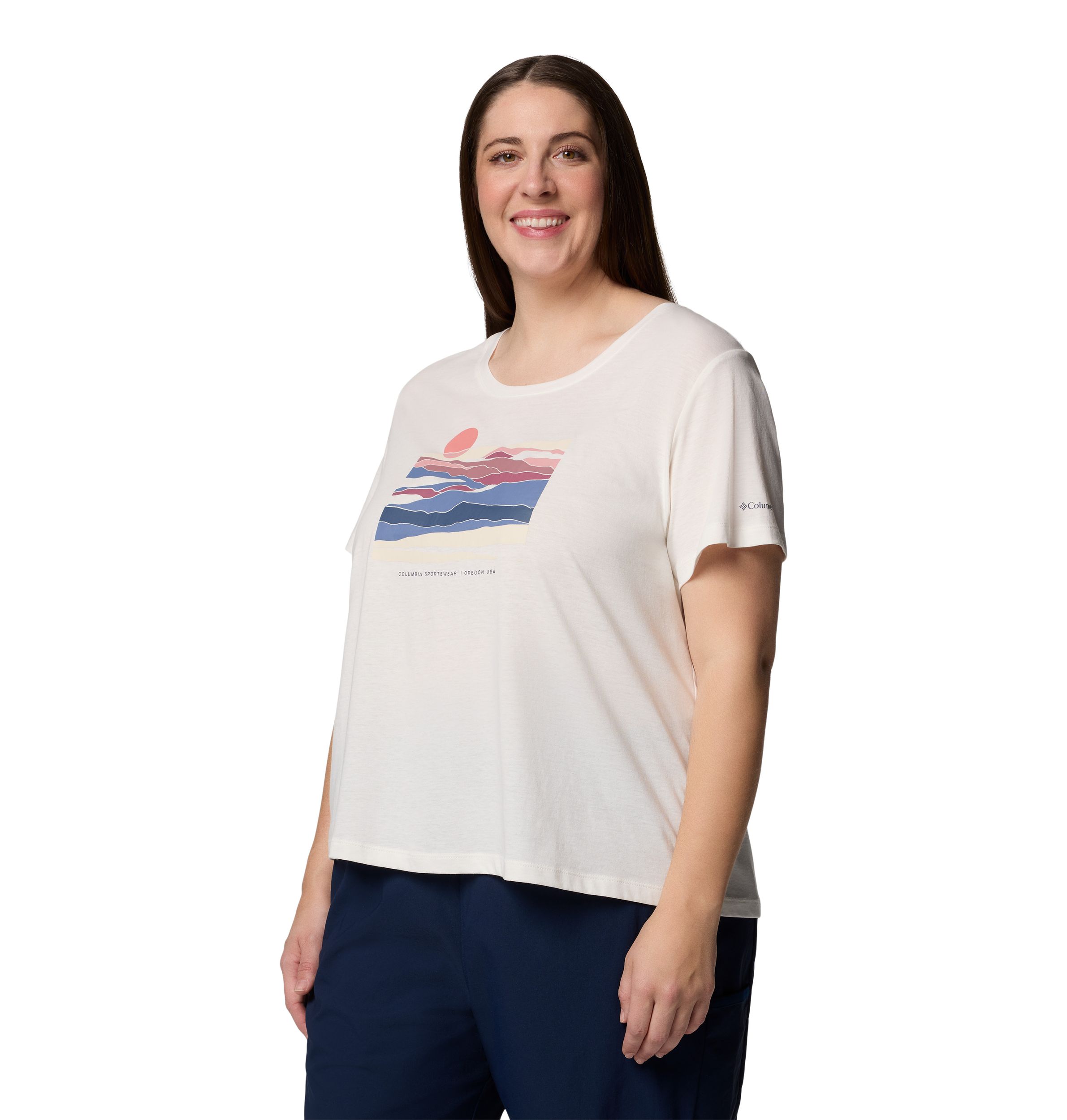 T-shirt à encolure échancrée avec graphique pour femmes, Ruby Springs, Columbia