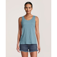 Débardeur en coton flammé à encolure ras du cou pour femmes, FarWest