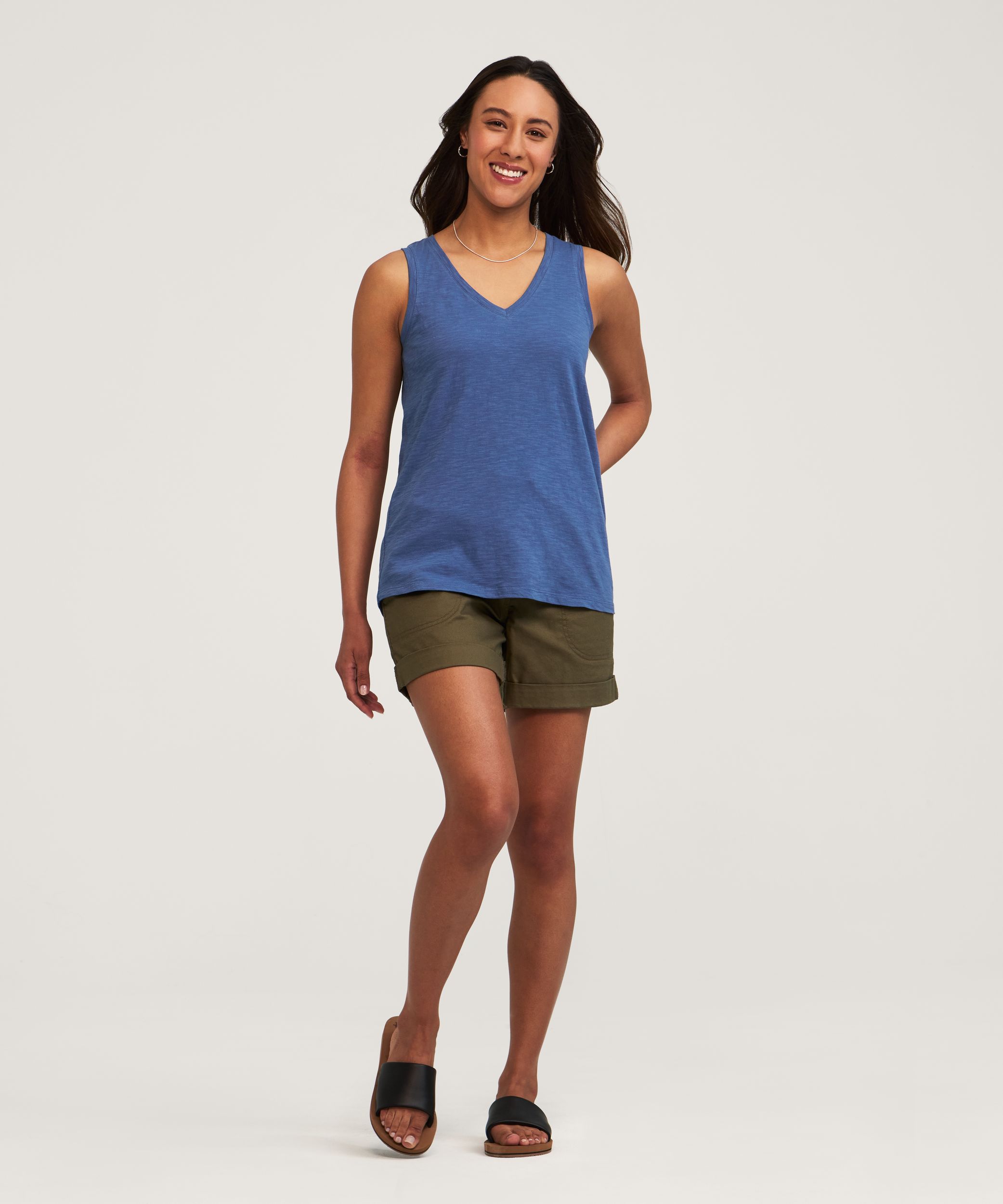 Débardeur en coton flammé pour femmes, FarWest