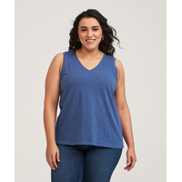 FarWest Women's Cotton Slub Tank Top Front_Flat