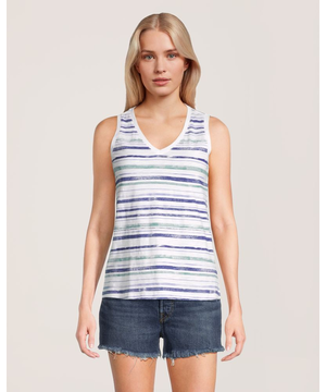 Débardeur en coton flammé pour femmes, FarWest