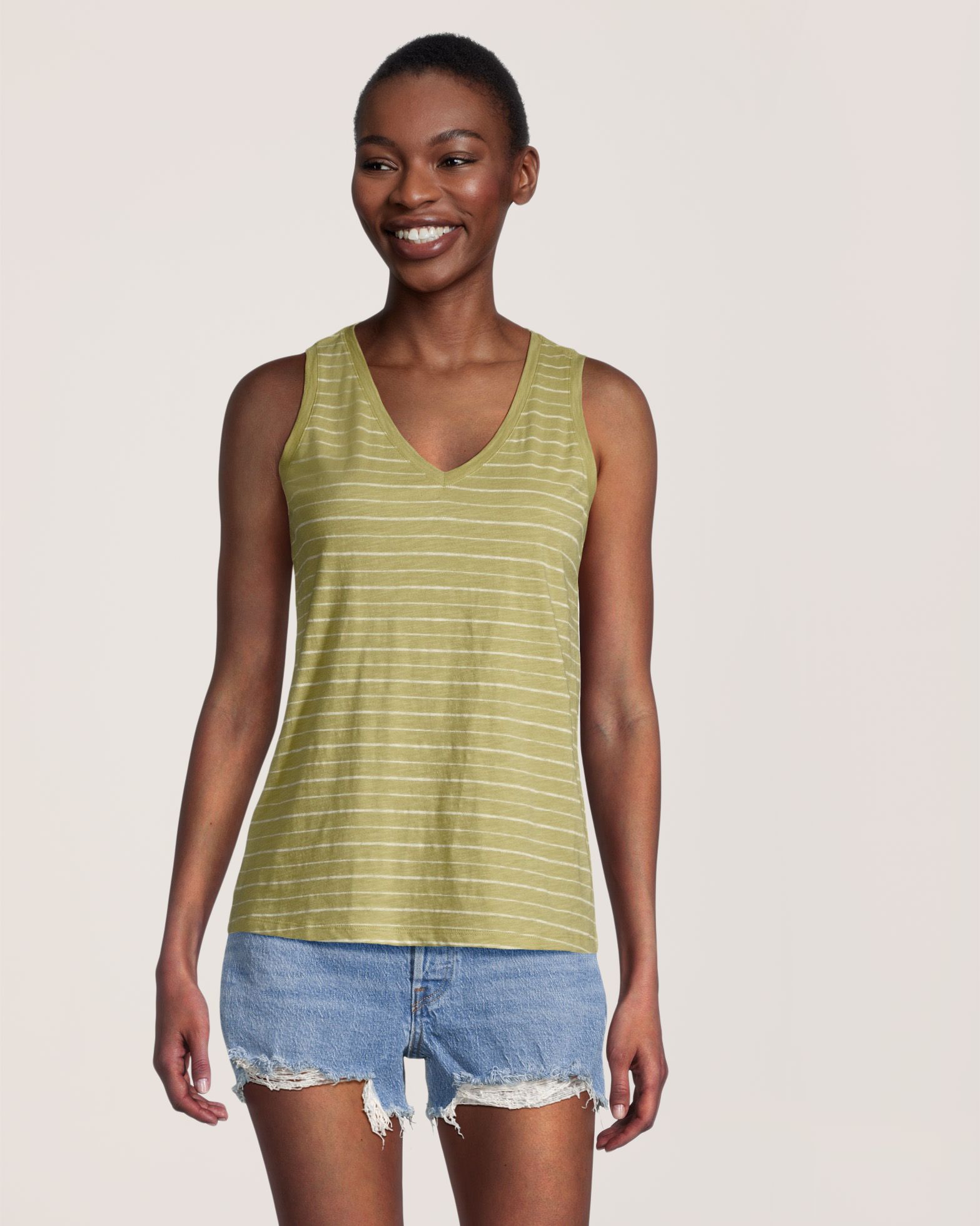 Débardeur en coton flammé pour femmes, FarWest