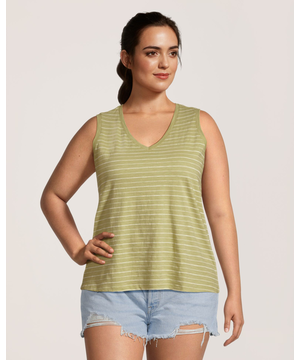 Débardeur en coton flammé pour femmes, FarWest
