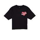 Floerns Girl's Star Print Drop Shoulder Tee – Short Sleeve, Crew Neck, Loose Fit T-Shirt For Kids, Casual Playwear