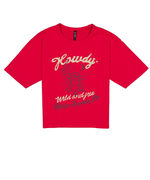 T-shirt à manches courtes avec col ras du cou et épaules tombantes pour femmes, Silver