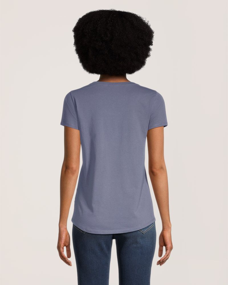T-shirt graphique à manches courtes pour femmes, WindRiver