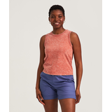 Débardeur à coupe carrée teint en pièce pour femmes, FarWest Front_Flat