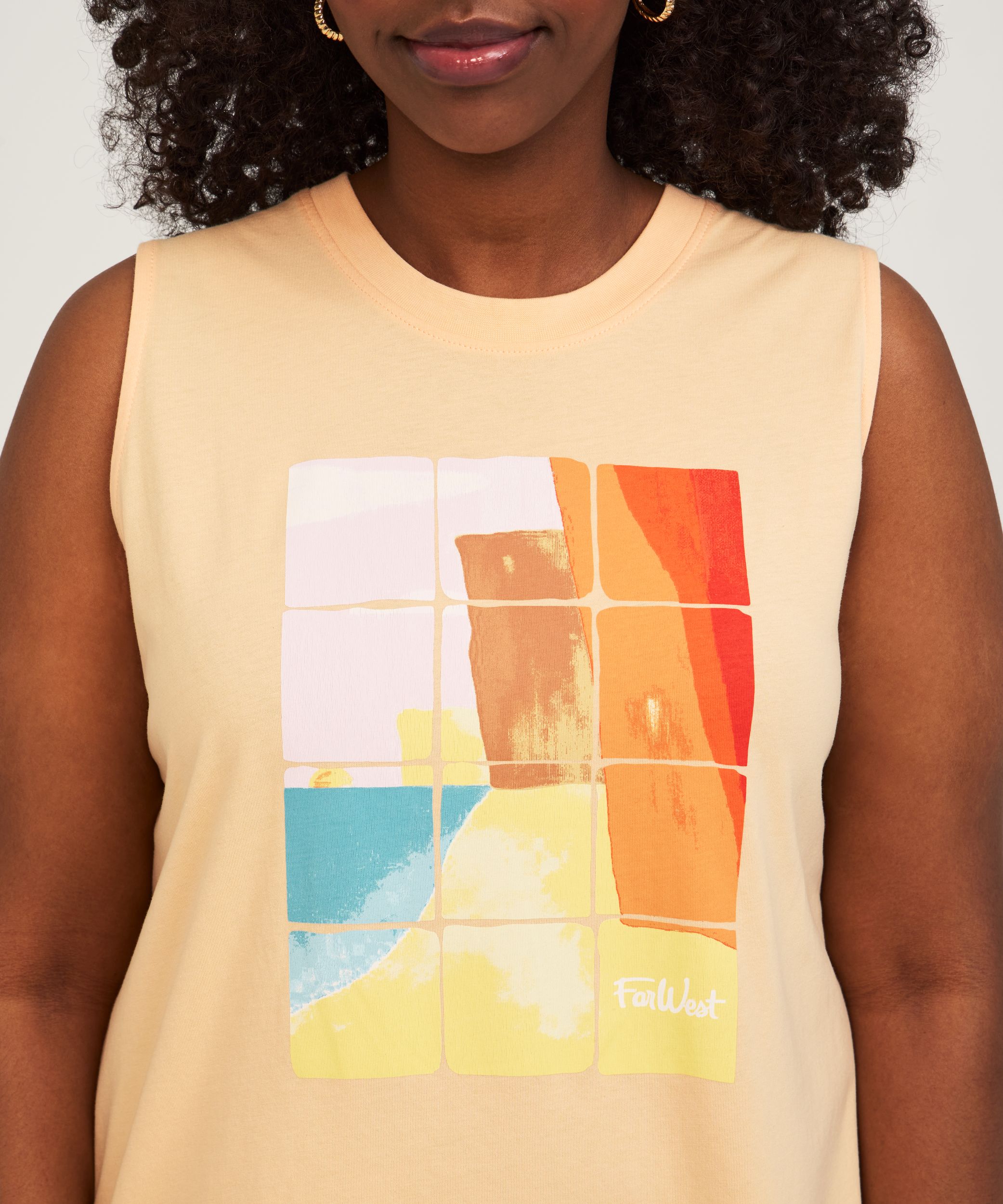 Débardeur avec graphique pour femmes, FarWest