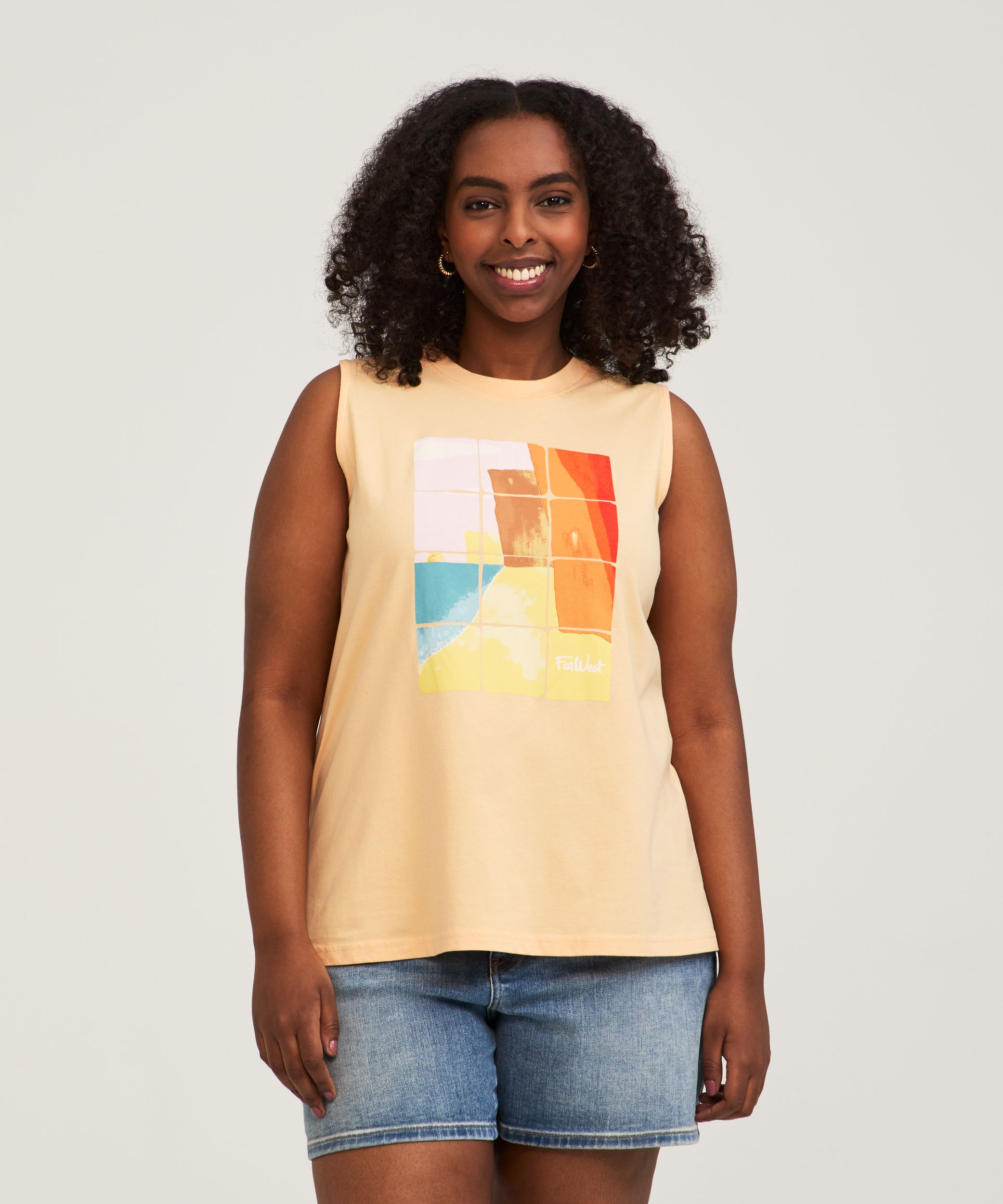 Débardeur avec graphique pour femmes, FarWest