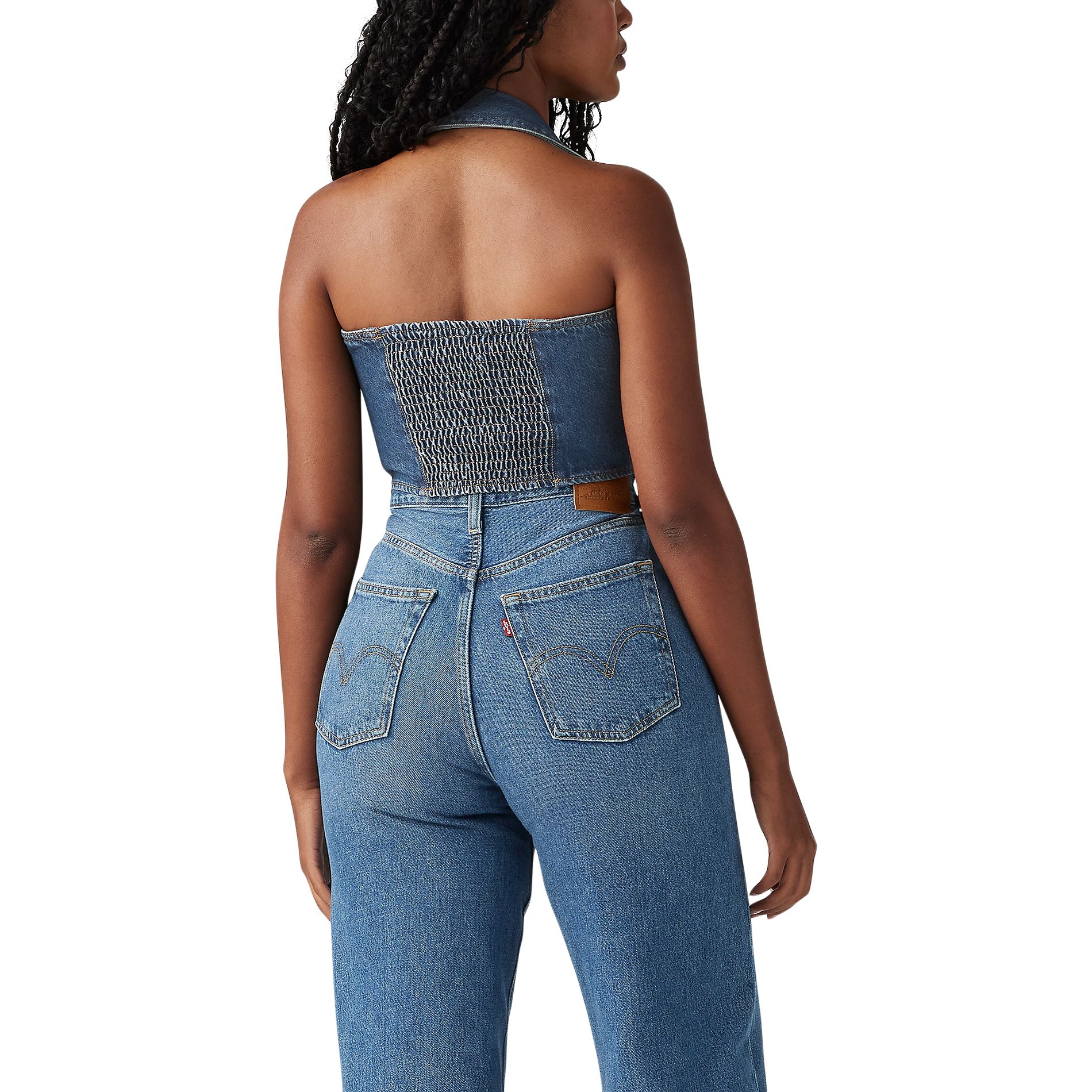 Levi's Women's Denim Corset Halter Top