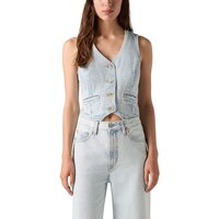Levi's Women's Amore Denim Vest Front_Flat