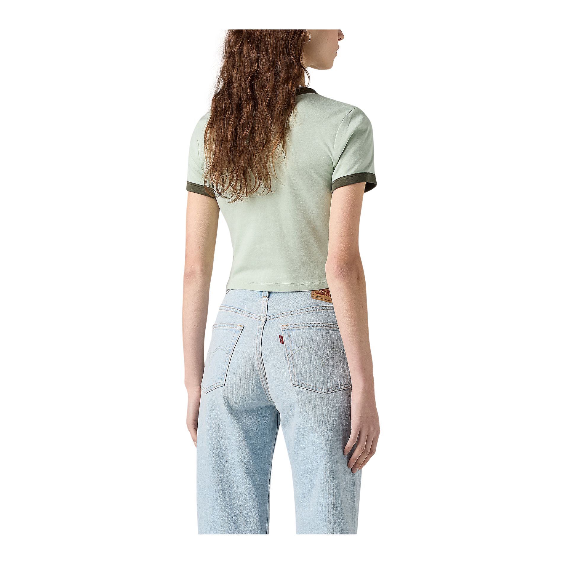 Petit t-shirt graphique à bords contrastants pour femmes, Levi's