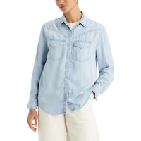 Levi's Women's Sawyer Western Shirt Front_Flat