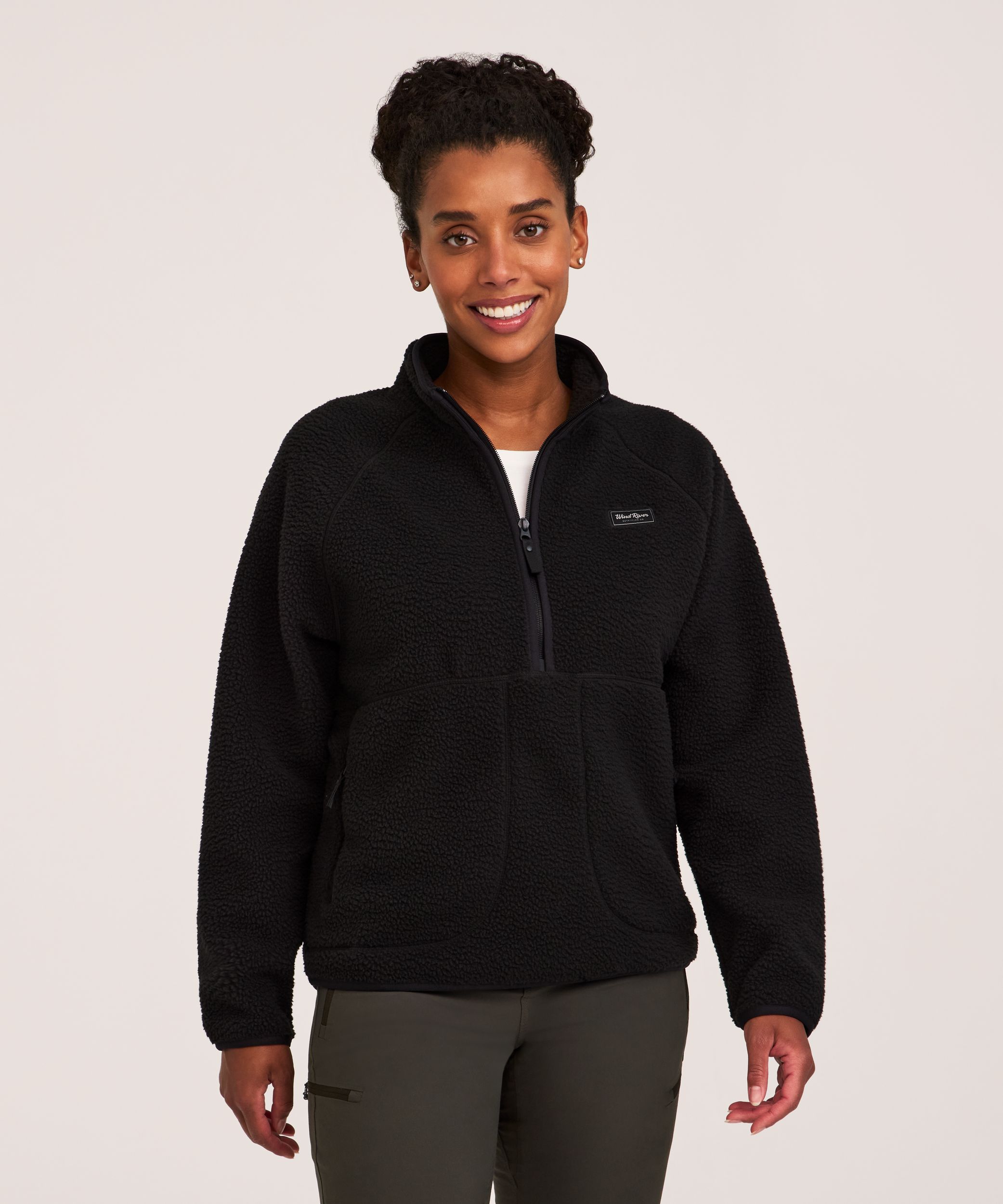 WindRiver Women's T-Max Sherpa 1/2 Zip Pullover