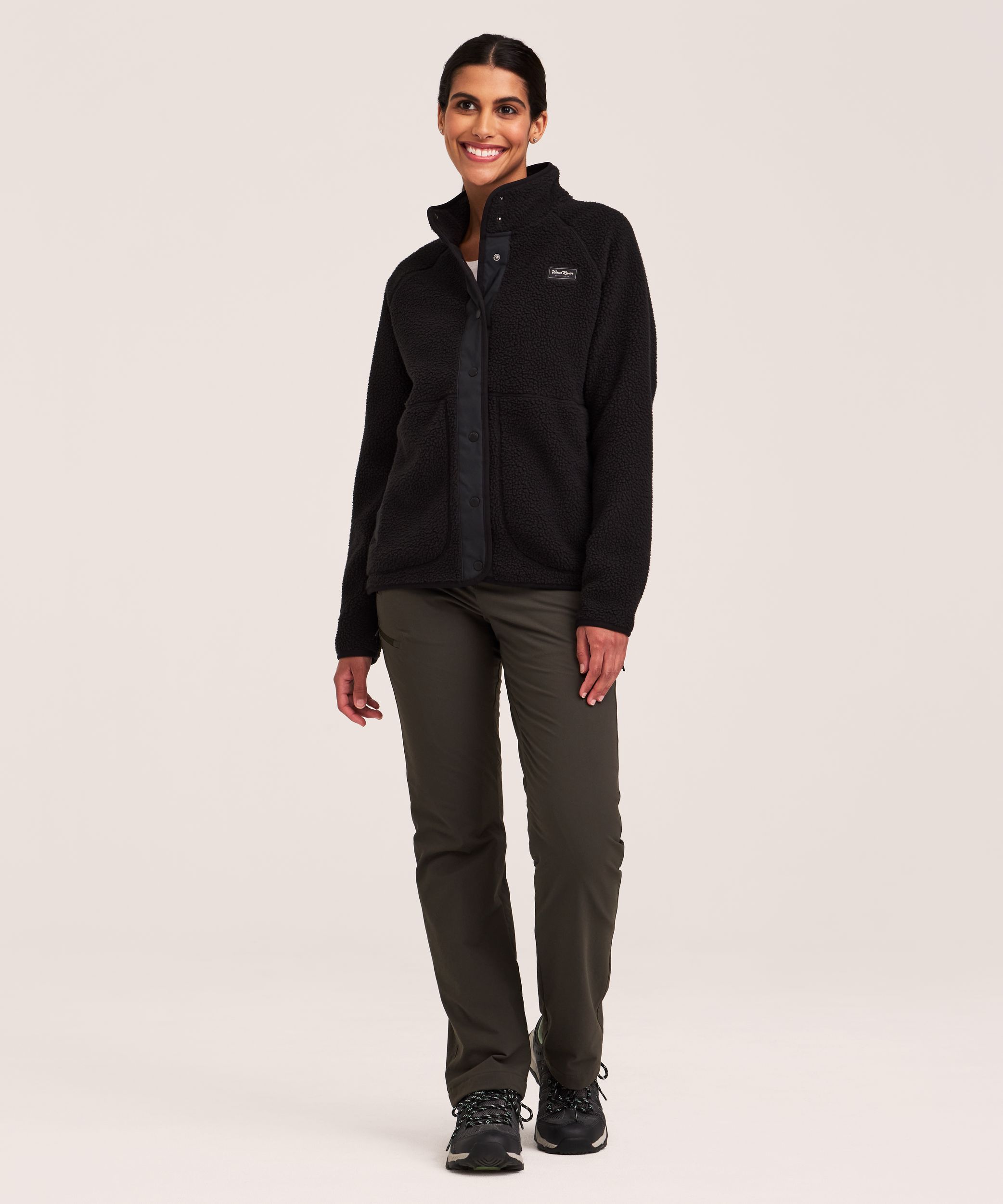 WindRiver Women's Fleece T-Max Sherpa Full Snap Jacket