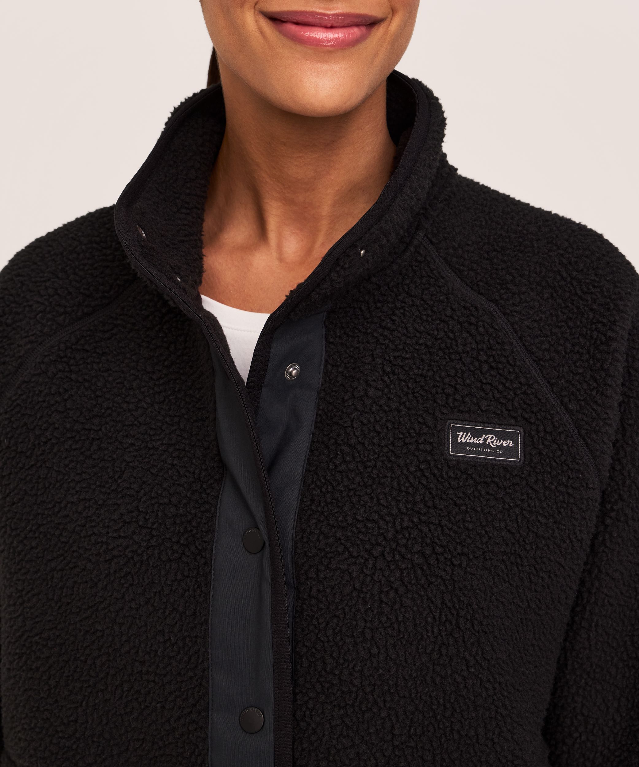 WindRiver Women's Fleece T-Max Sherpa Full Snap Jacket