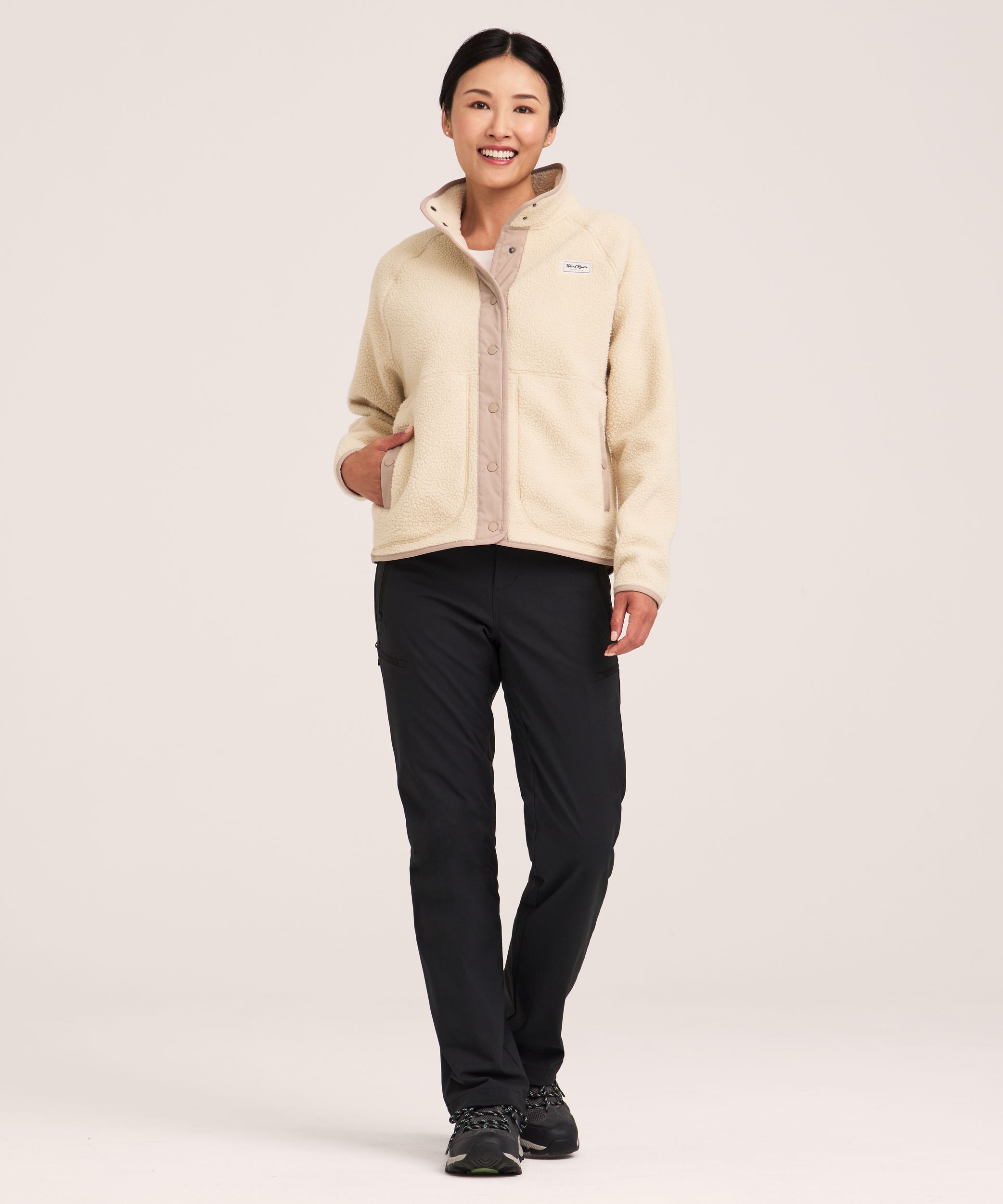 WindRiver Women's Fleece T-Max Sherpa Full Snap Jacket