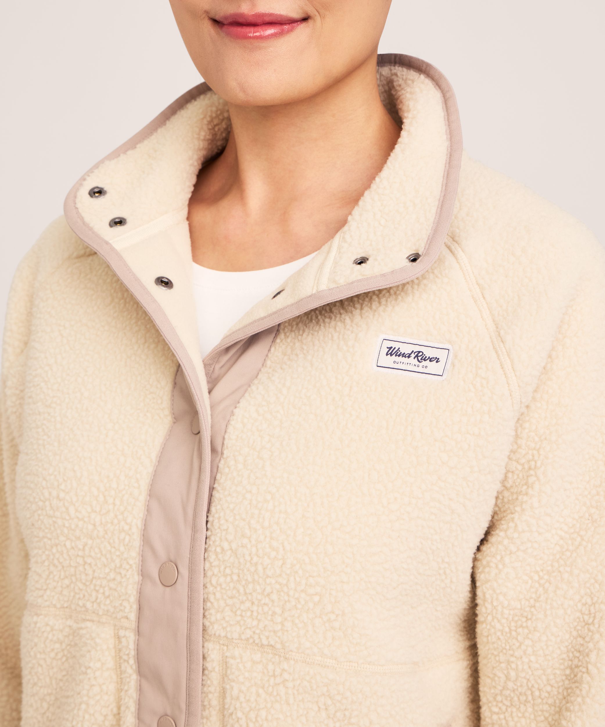 WindRiver Women's Fleece T-Max Sherpa Full Snap Jacket