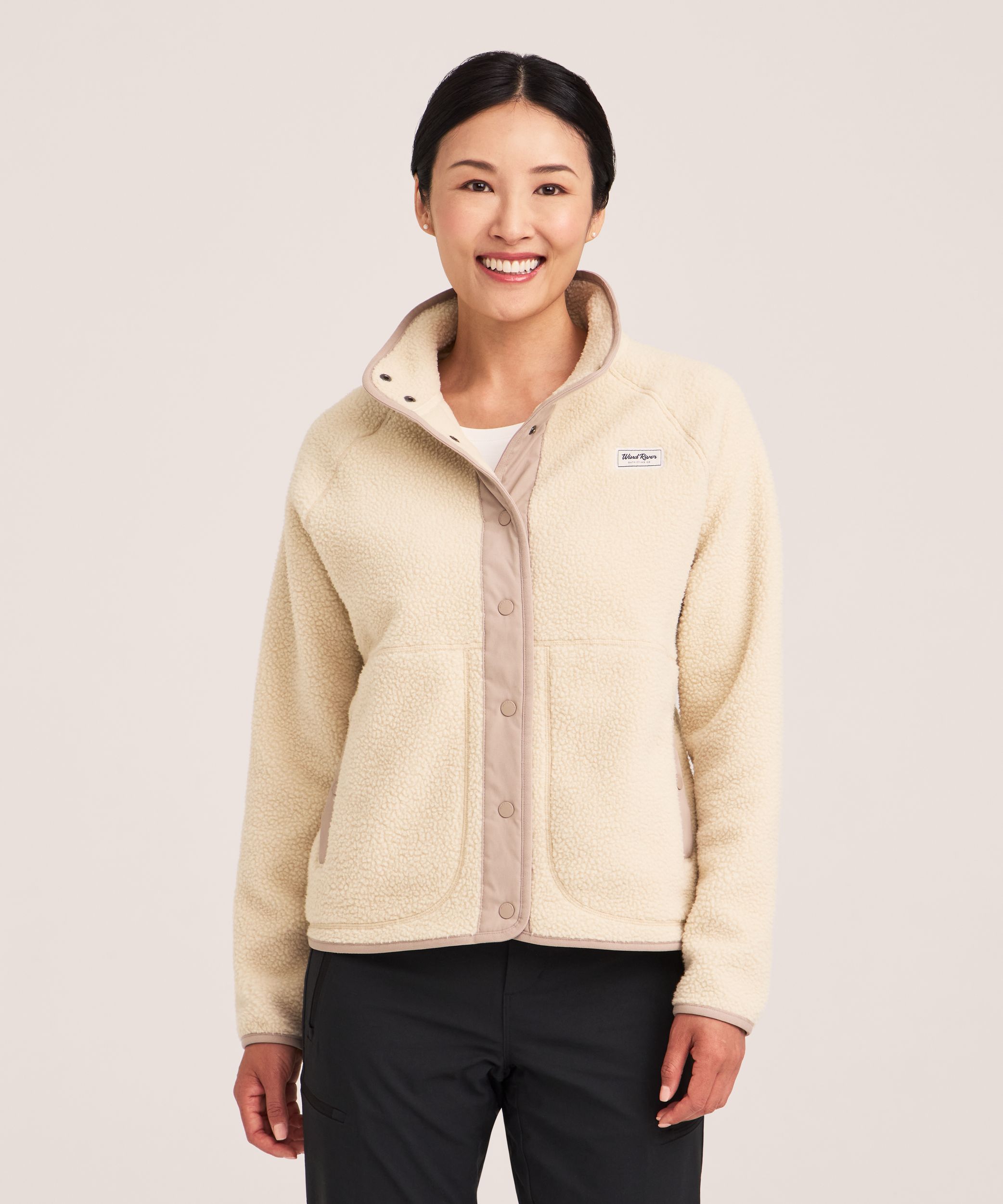 WindRiver Women's Fleece T-Max Sherpa Full Snap Jacket