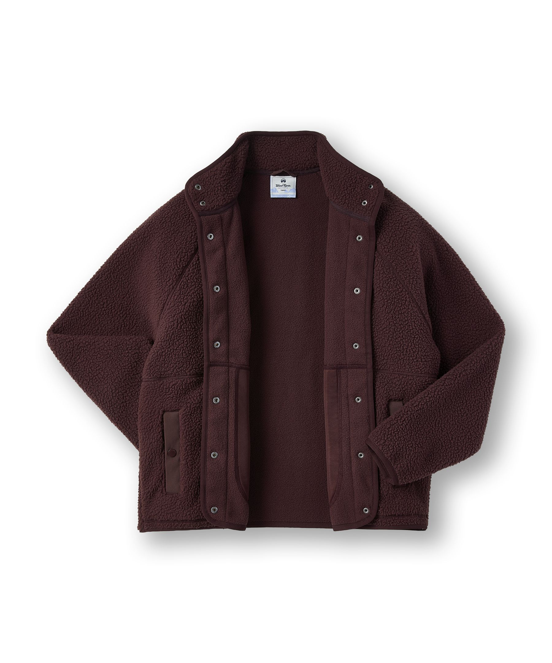 Chemise à enfiler en tissu mixte avec col tissé et manches longues pour femmes, Denver Hayes