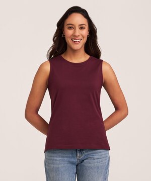 Denver Hayes Semi-Fitted Crewneck Supima Cotton Tank