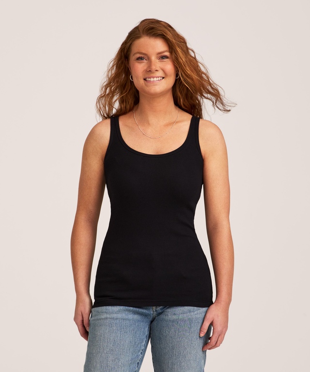 Débardeur ajusté en tricot côtelé pour femmes, Denver Hayes