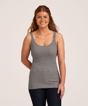 Débardeur ajusté en tricot côtelé pour femmes, Denver Hayes