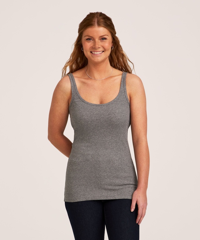 Débardeur ajusté en tricot côtelé pour femmes, Denver Hayes