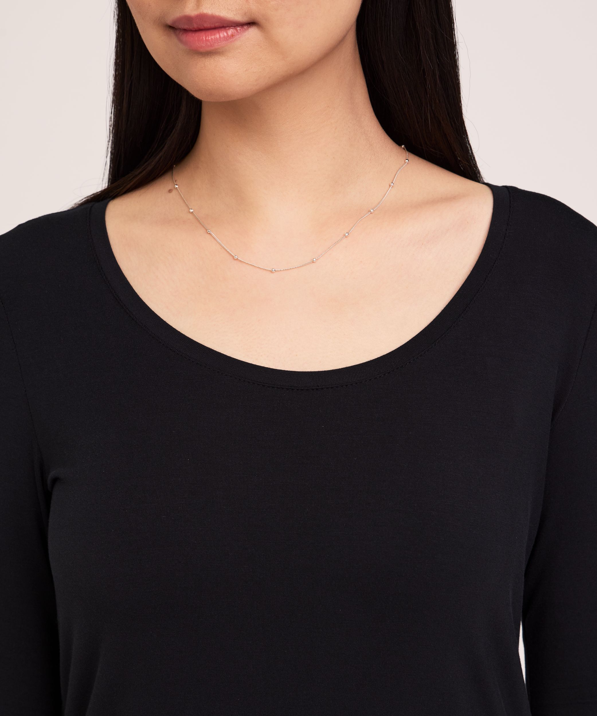 Denver Hayes Women's Long Sleeve Relaxed Scoop Neck T-Shirt