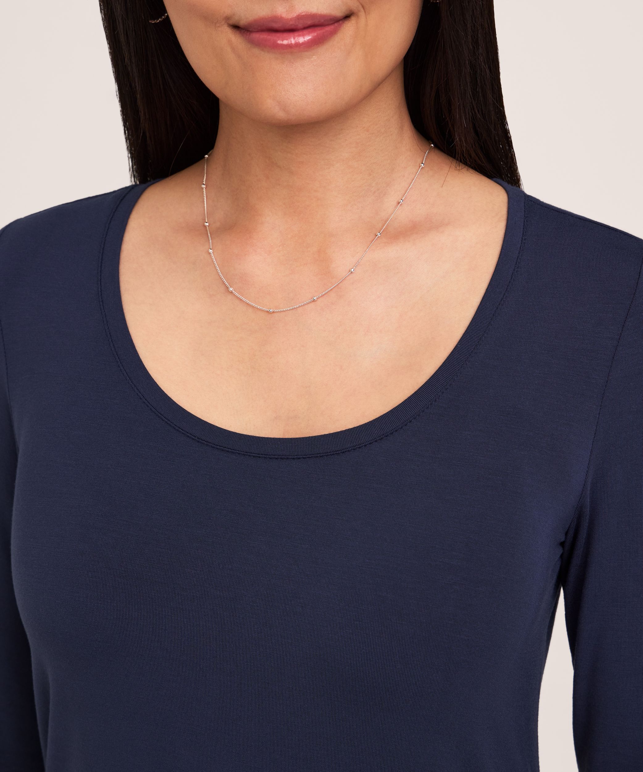 Denver Hayes Women's Long Sleeve Relaxed Scoop Neck T-Shirt