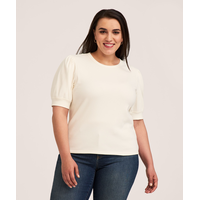 Denver Hayes Women's Elbow Sleeve Crew Neck Rib Shirt