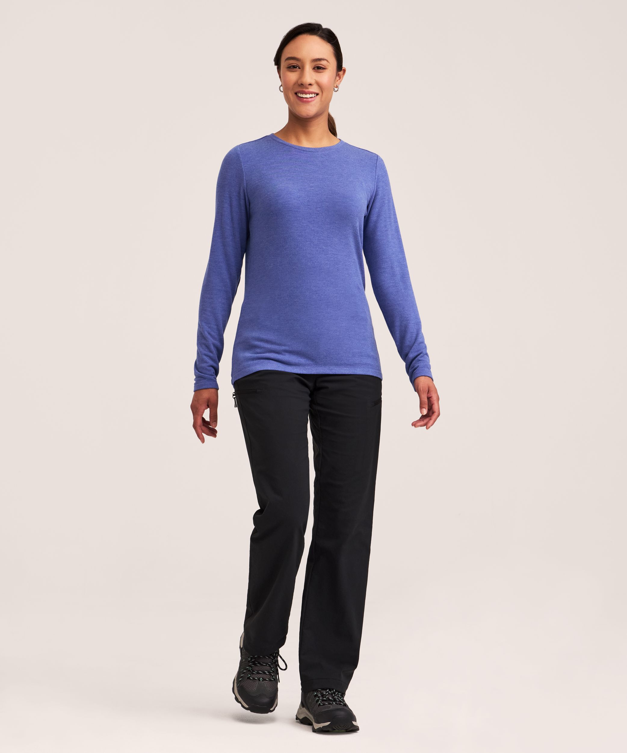 T-shirt à encolure ras du cou léger avec T-MAX HEAT pour femmes, WindRiver