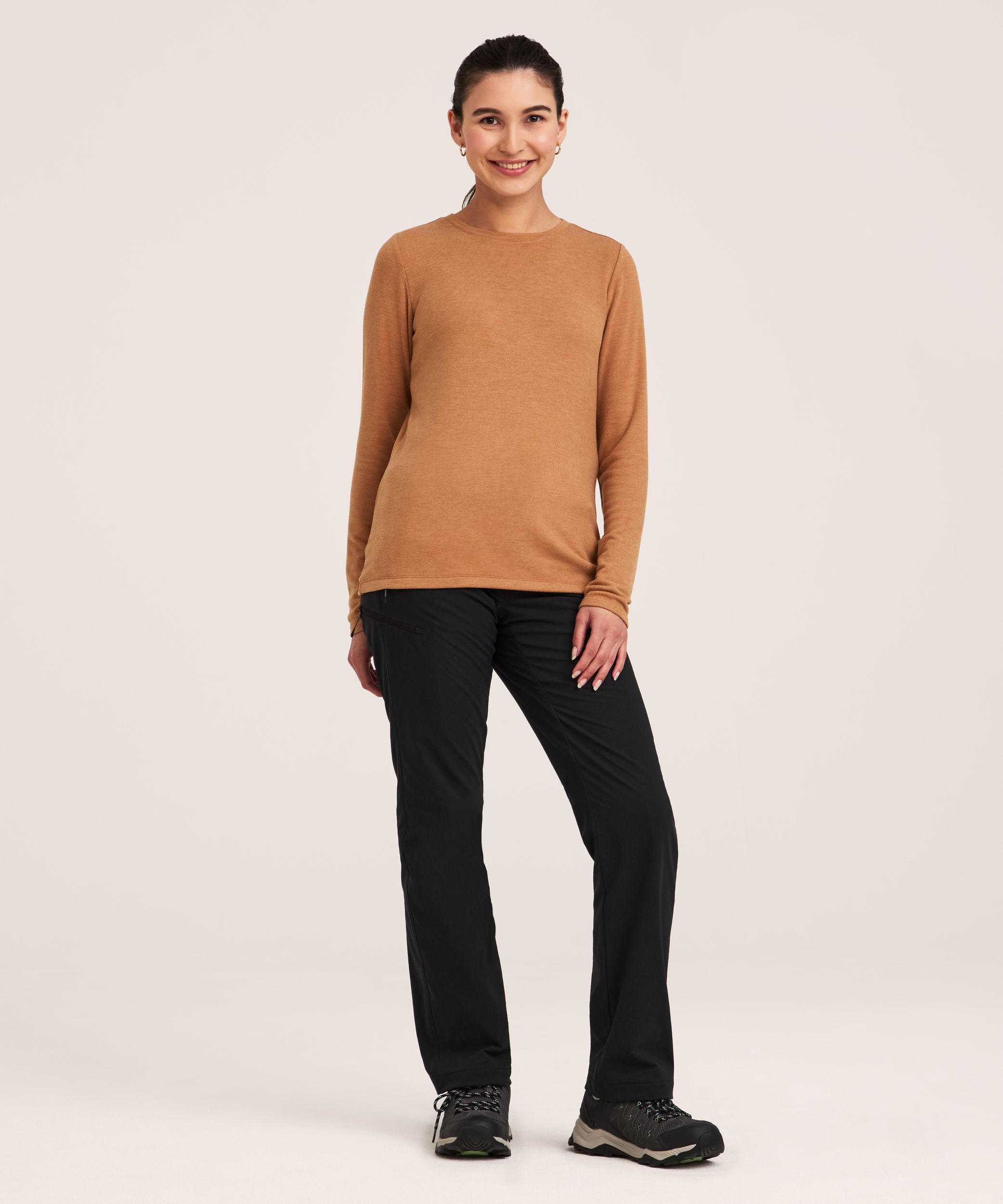 T-shirt à encolure ras du cou léger avec T-MAX HEAT pour femmes, WindRiver