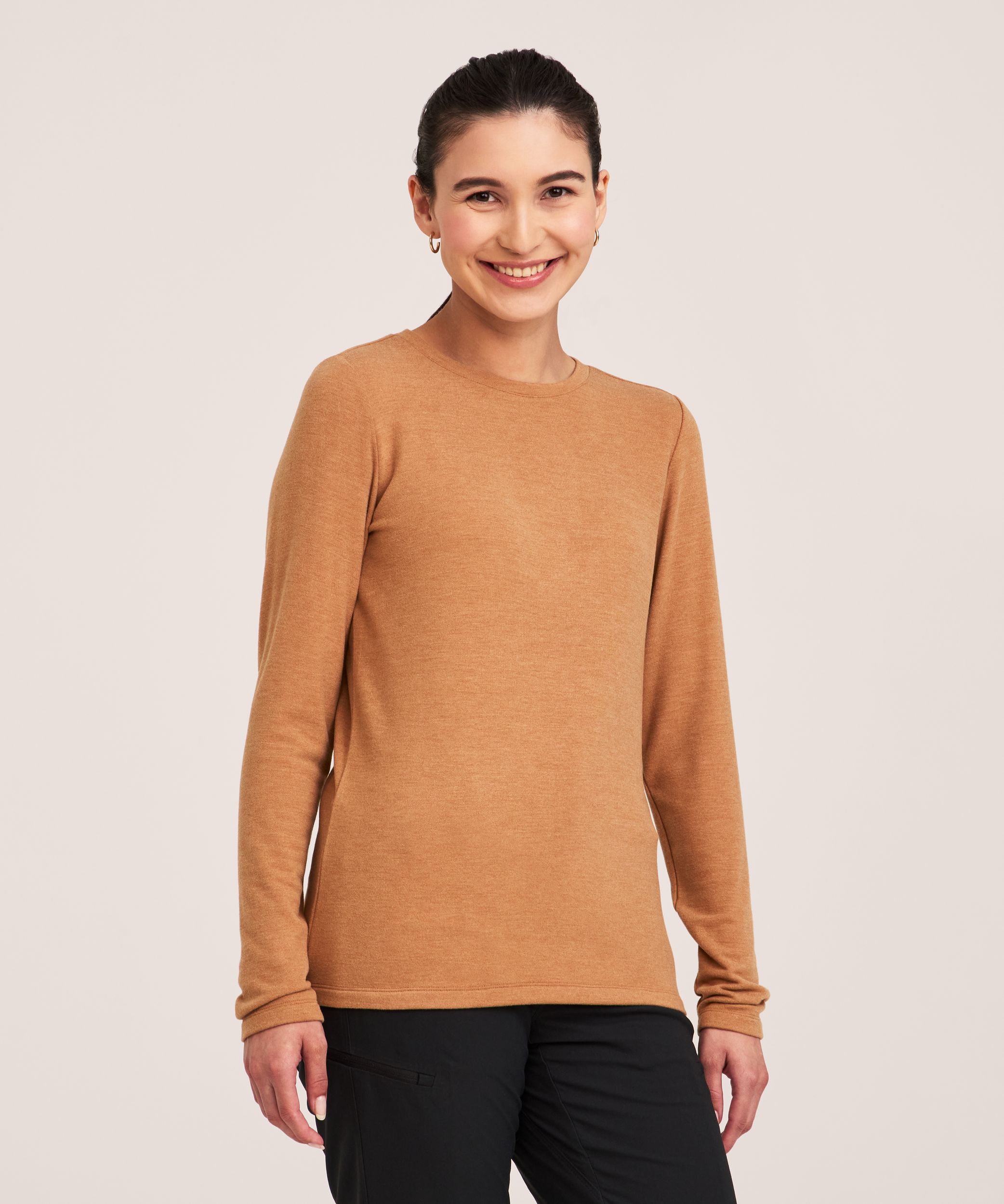 T-shirt à encolure ras du cou léger avec T-MAX HEAT pour femmes, WindRiver