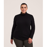 WindRiver Women's Warm T-Max Heat Turtleneck Shirt Front_Flat