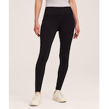 Shambhala Women's Fleece Lined Full Length Leggings with Pocket Front_Flat