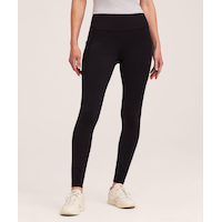 Shambhala Women's Fleece Lined Full Length Leggings with Pocket Front_Flat
