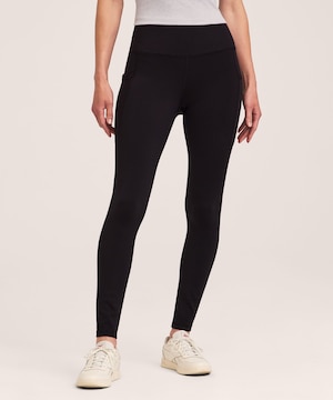 Shambhala Women's Fleece Lined Full Length Leggings with Pocket