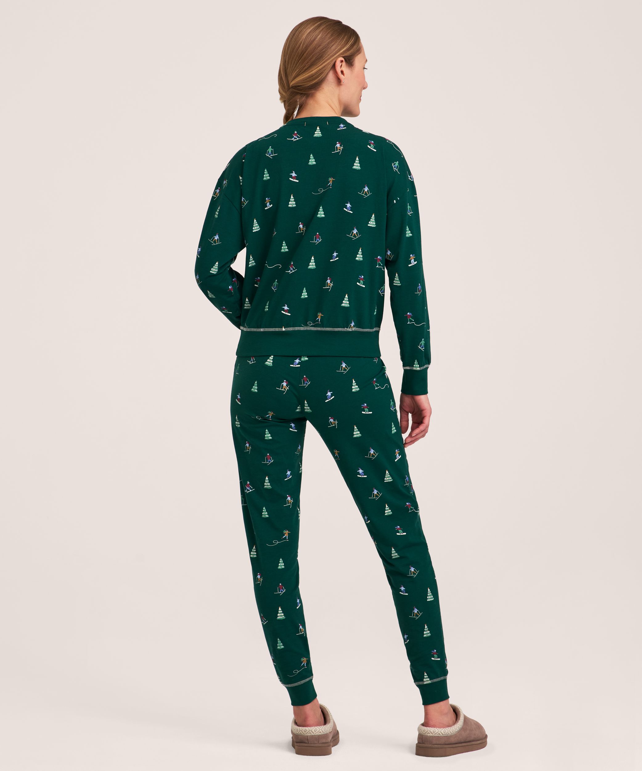 Ensemble de pyjama en jersey pour femmes, 2&nbsp;pièces, Denver Hayes