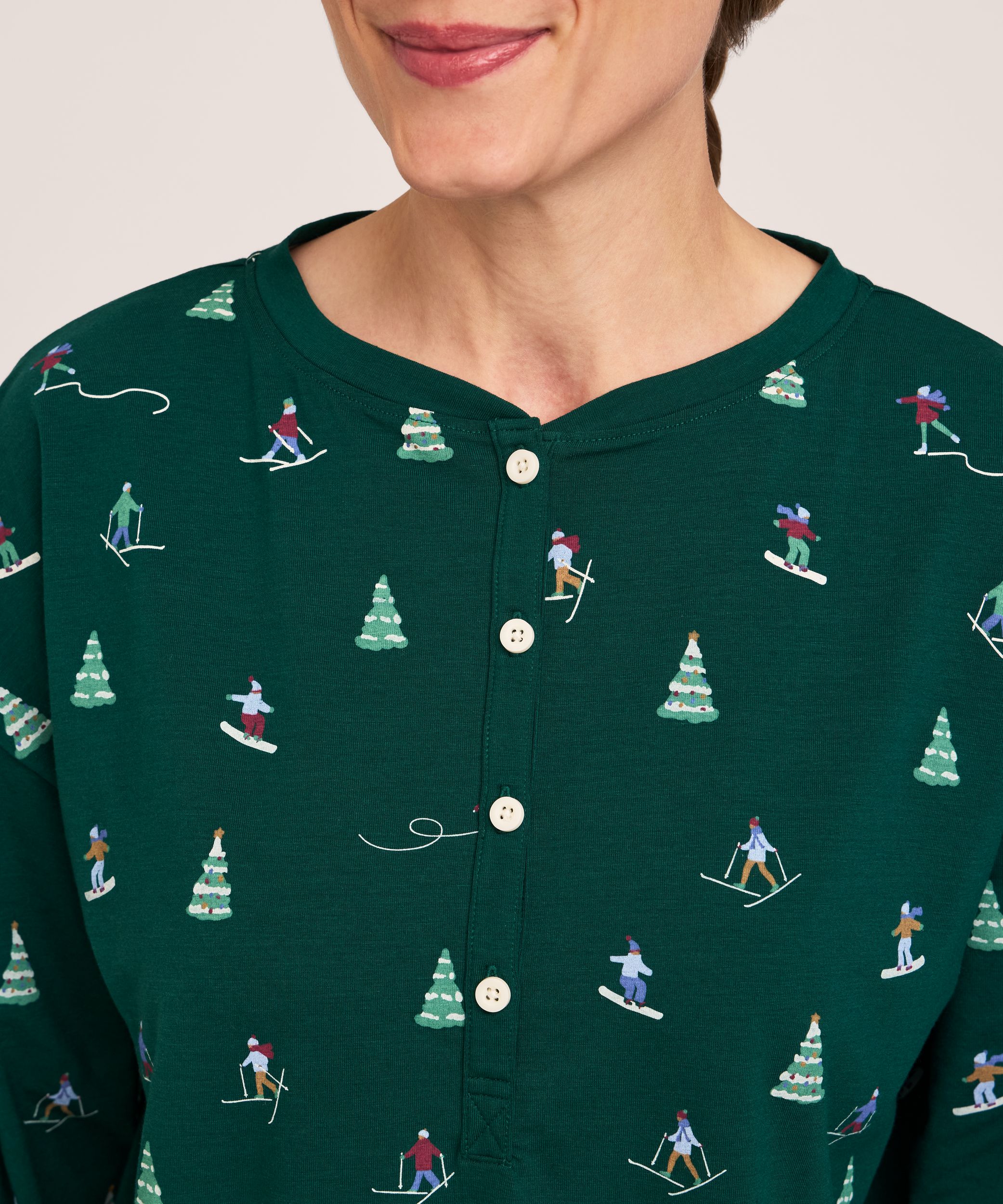 Ensemble de pyjama en jersey pour femmes, 2&nbsp;pièces, Denver Hayes