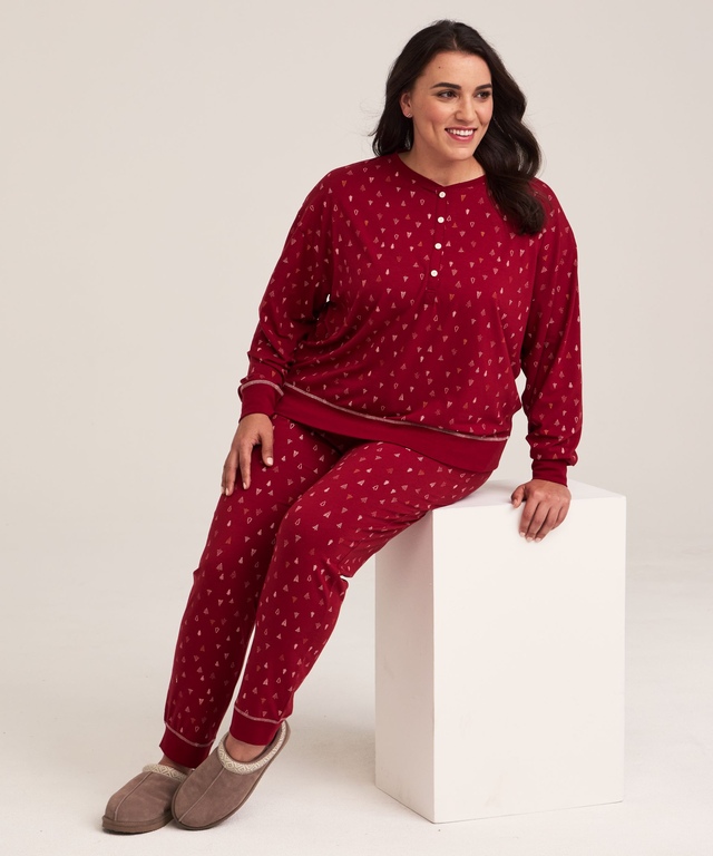 Denver Hayes Women's 2 Piece Jersey Pajama Set